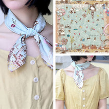 Load image into Gallery viewer, StephyDesignHK Group purchase/ Hand-painted original design scarf with scarf ring noble gift set
