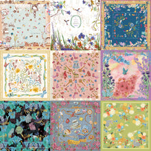 Load image into Gallery viewer, StephyDesignHK Group purchase/ Hand-painted original design scarf with scarf ring noble gift set