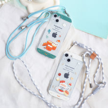 將圖片載入圖庫檢視器 【客製化手機殼】 香港特色美食掛繩手機殼 防撞包邊 透明