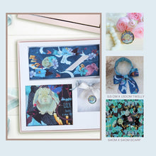Load image into Gallery viewer, StephyDesignHK 【Square scarf + Twilly scarf + scarf ring Gift Set】 3 in 1 Set