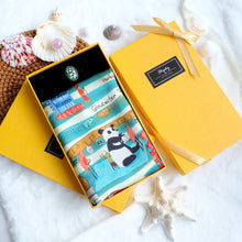 Load image into Gallery viewer, StephyDesignHK "Hong Kong Story" Hand-painted Scarf with Scarf Ring Gift Box