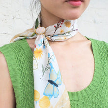 將圖片載入圖庫檢視器 StephyDesignHK【貓貓絲巾禮盒】貓咪絲巾+純銅鍍金貓咪三環絲巾扣 高級禮盒