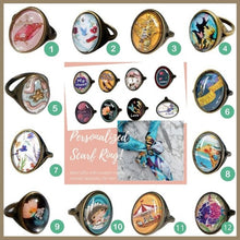 將圖片載入圖庫檢視器 StephyDesignHK 獨家插畫絲巾扣禮物 - 手工打造心意禮品/定製禮物