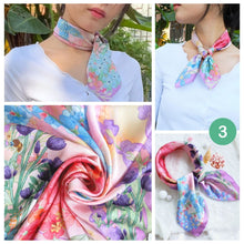 Load image into Gallery viewer, StephyDesignHK Group purchase/ Hand-painted original design scarf with scarf ring noble gift set