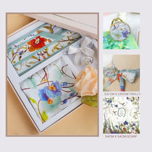 Load image into Gallery viewer, StephyDesignHK 【Square scarf + Twilly scarf + scarf ring Gift Set】 3 in 1 Set