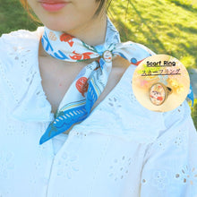 將圖片載入圖庫檢視器 【精美禮盒】香港魅影 手繪絲巾配絲巾扣套裝 | 香港手信