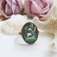 Load image into Gallery viewer, StephyDesignHK "Hong Kong Story" Hand-painted Scarf with Scarf Ring Gift Box