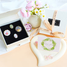 將圖片載入圖庫檢視器 StephyDesignHK【精緻禮盒】四入絲巾扣高級禮盒套裝 | 客製化禮物