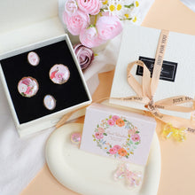 將圖片載入圖庫檢視器 StephyDesignHK【精緻禮盒】四入絲巾扣高級禮盒套裝 | 客製化禮物