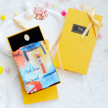 將圖片載入圖庫檢視器 StephyDesignHK 【香港禮盒手信】客製化禮物香港 山嶼海手繪大方巾/ 配絲巾扣禮盒