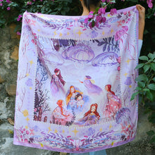 將圖片載入圖庫檢視器 StephyDesignHK 【粉紫色】海洋的故事大絲巾連絲巾扣高雅禮盒