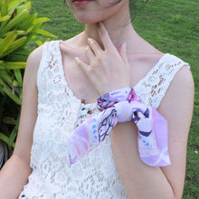 將圖片載入圖庫檢視器 StephyDesignHK  【紫色水母】絲巾+絲巾扣高級禮盒