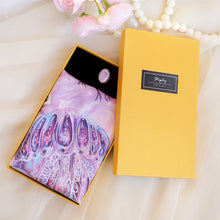 將圖片載入圖庫檢視器 StephyDesignHK  【紫色水母】絲巾+絲巾扣高級禮盒