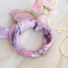 將圖片載入圖庫檢視器 StephyDesignHK  【紫色水母】絲巾+絲巾扣高級禮盒