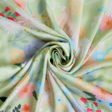 Load image into Gallery viewer, StephyDesignHK Spring apple green kitten scarf & scarf Ring gift box/ scarf/neck scarf/square scarf