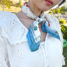 Load image into Gallery viewer, StephyDesignHK "Hong Kong Story" Hand-painted Scarf with Scarf Ring Gift Box