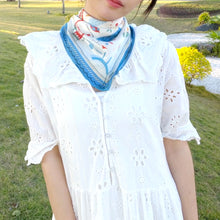 Load image into Gallery viewer, StephyDesignHK "Hong Kong Story" Hand-painted Scarf with Scarf Ring Gift Box