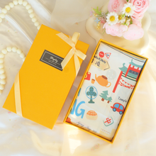 Load image into Gallery viewer, StephyDesignHK "Hong Kong Story" Hand-painted Scarf with Scarf Ring Gift Box
