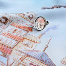 將圖片載入圖庫檢視器 StephyDesignHK 夢幻童話國絲巾+絲巾扣高貴禮盒