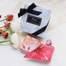 將圖片載入圖庫檢視器 StephyDesignHK  手繪水彩花TWILLY 髮帶絲巾配絲巾扣禮盒 / 領巾 / 長絲巾