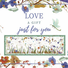 將圖片載入圖庫檢視器 StephyDesignHK【蘭花圍巾】清雅蘭花長款絲巾配絲巾扣高貴禮盒 | 披肩