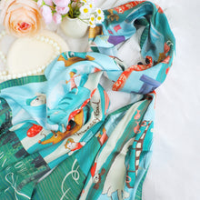 Load image into Gallery viewer, StephyDesignHK Hong Kong Memory scarf with scarf ring gift box | shawl
