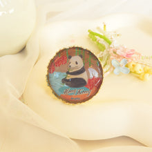 Load image into Gallery viewer, Lightweight Chiffon Scarf - Hong Kong Hand-Painted Long Scarf / Gift Box with Elegant Triple Ring