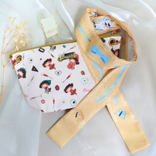 Load image into Gallery viewer, StephyDesignHK Fantasy travel Dual-purpose Crossbody Bag + Kitten Twilly / Clutch Bag 2-Piece Set