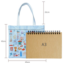 Load image into Gallery viewer, StephyDesignHK "Plush Canvas Tote Bag | Hong Kong Tote Bag"