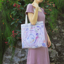 將圖片載入圖庫檢視器 香港維港幻浪 絨毛帆布袋 | 香港托特包 TOTE BAG & TWILLY