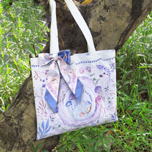 將圖片載入圖庫檢視器 香港維港幻浪 絨毛帆布袋 | 香港托特包 TOTE BAG & TWILLY