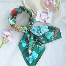 將圖片載入圖庫檢視器 StephyDesignHK 【香港特色】絲巾3件套 方巾+髮帶+絲巾扣