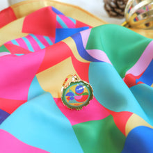 將圖片載入圖庫檢視器 StephyDesignHK 【幾何歡樂】絲巾高級禮盒套裝