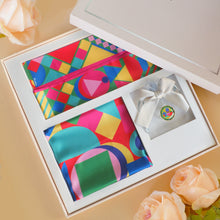 將圖片載入圖庫檢視器 StephyDesignHK 【幾何歡樂】絲巾高級禮盒套裝