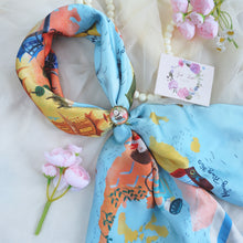 將圖片載入圖庫檢視器 StephyDesignHK 【香港特色】絲巾3件套 方巾+髮帶+絲巾扣