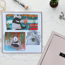 將圖片載入圖庫檢視器 StephyDesignHK 【披肩+絲巾套裝】 香港獨家插畫絲巾+手工絲巾扣