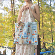 Load image into Gallery viewer, StephyDesignHK "Plush Canvas Tote Bag | Hong Kong Tote Bag"