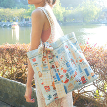 Load image into Gallery viewer, StephyDesignHK "Plush Canvas Tote Bag | Hong Kong Tote Bag"