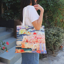 Load image into Gallery viewer, StephyDesignHK A rainy day Printed Tote Bag