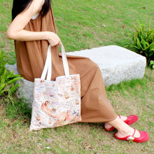 Load image into Gallery viewer, StephyDesignHK WorldMap Printed Tote Bag