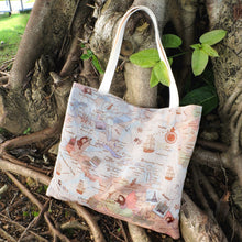將圖片載入圖庫檢視器 世界地圖TOTE BAG 絲巾包包 | 愛旅行者托特包 絲巾+包包兩用