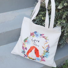 將圖片載入圖庫檢視器 StephyDesignHK 胖貓和豚鼠 小格紋棉帆布包Tote Bag托特包