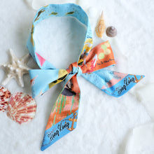 將圖片載入圖庫檢視器 StephyDesignHK  【香港手信 禮物】 香港山嶼海-絲巾Twilly 領帶禮盒套裝(客製禮物)
