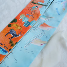 將圖片載入圖庫檢視器 StephyDesignHK  【香港手信 禮物】 香港山嶼海-絲巾Twilly 領帶禮盒套裝(客製禮物)