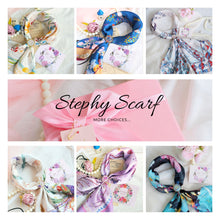 將圖片載入圖庫檢視器 StephyDesignHK【絲巾套裝禮物】萬壽菊絲巾套裝 配純銅鍍金獨家絲巾扣