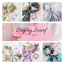 將圖片載入圖庫檢視器 StephyDesignHK【三環絲巾扣禮盒】靈鳥花絲巾套裝 |大絲巾配手工三環絲巾扣