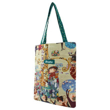 將圖片載入圖庫檢視器 StephyDesignHK "舞会"手繪畫風拉鍊帆布袋/購物袋/環保提袋/ 文青帆布袋 - stephydesignhk