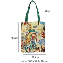 將圖片載入圖庫檢視器 StephyDesignHK "舞会"手繪畫風拉鍊帆布袋/購物袋/環保提袋/ 文青帆布袋 - stephydesignhk