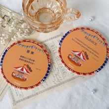 Load image into Gallery viewer, StephyDesignHK Wish you Good Health Ceramic Coaster / Placemat