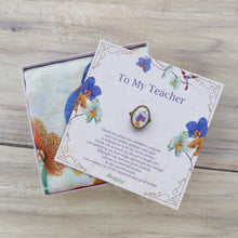 將圖片載入圖庫檢視器 StephyDesignHK 【謝師禮物】專屬老師名字客製手工絲巾扣絲巾禮物